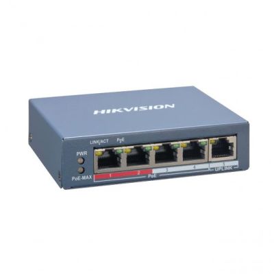 4 Ports PoE + 1 Port Uplink SMART Switch