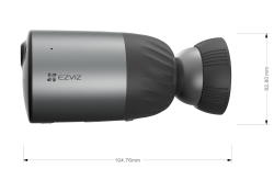 2MP 2.8mm Lens 10Mt. IR Gece Renkli Görüş H.265 Wi-Fi Bataryalı Bullet Kamera (İki Yönlü Konuşma) - 2
