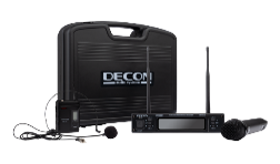  Decon 2 Kanal Uhf El + Yaka (headset) Mikrofon Seti