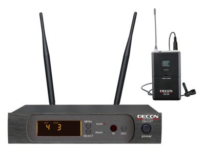UHF Dijital Çift Anten 100 Kanal Yaka Tipi Telsiz Mikrofon