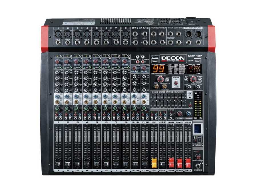  8 Kanal Mono / 2 Kanal Stereo Power Mixer  (2x650watt)