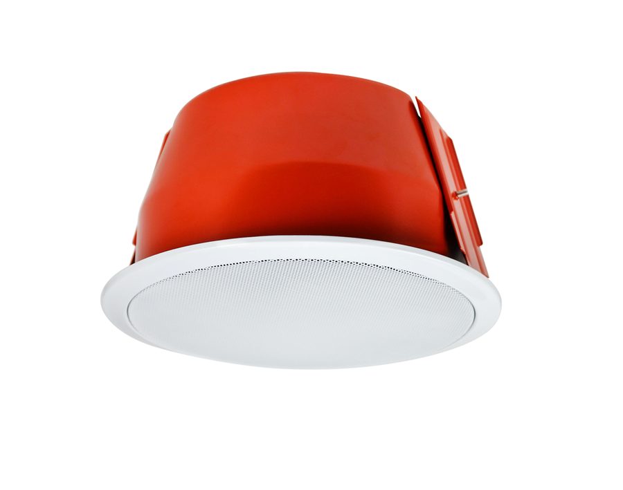  En54-24 6.5" Ceiling Speaker With Fire Dome, 6-3-1.5w