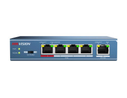 Hikvision - 4 Port 10/100 PoE + 1 Port 10/100 Uplink Switch