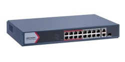 Hikvision - 16 Port Fast Ethernet Akıllı POE Switch