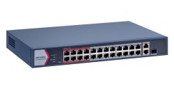 Hikvision - 24 Port Fast Ethernet Akıllı POE Switch