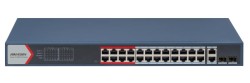 Hikvision - 24 Port Fast Ethernet Akıllı POE Switch