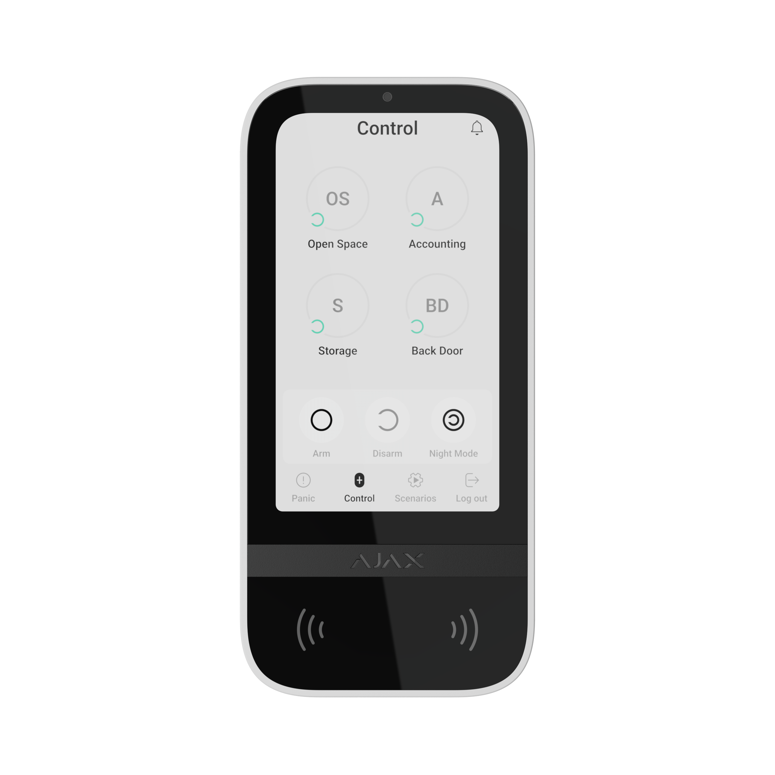  Kablosuz Keypad Touch Screen - Beyaz