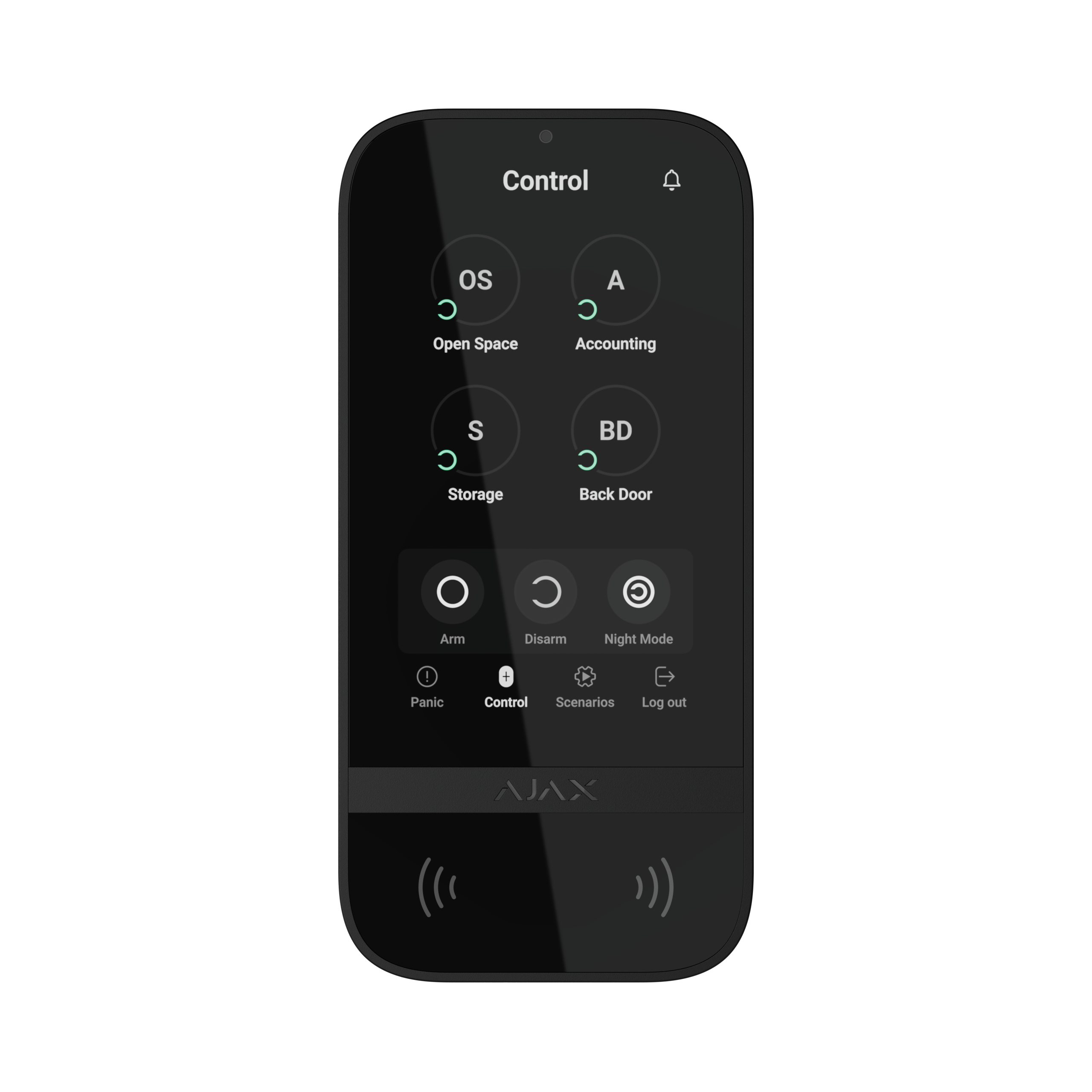  Kablosuz Keypad Touch Screen - Siyah
