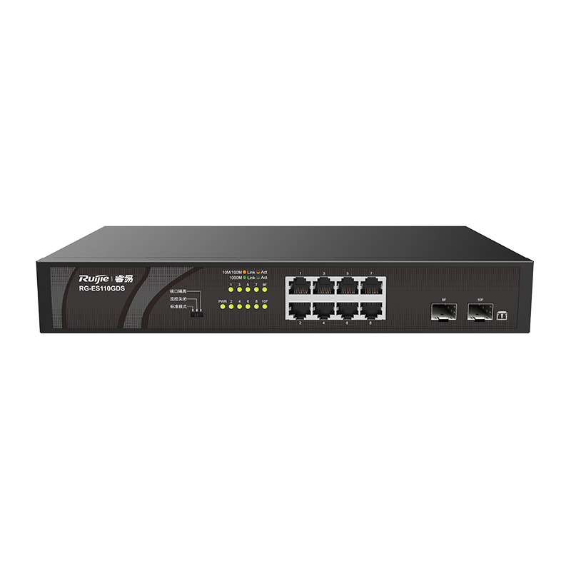 8 Port GB PoE, 2 SFP Slots Yönetilmez Poe Switch