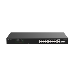 16 Port 100Mbps PoE, 2 Port GB RJ45/1 SFP Combo Ports Yönetilmez PoE Switch 