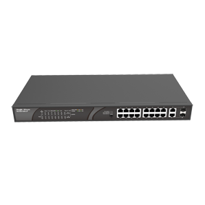 Reyee by Ruijie - 16 Port 100Mbps + 2-Combo Port 1000Mbps Switch