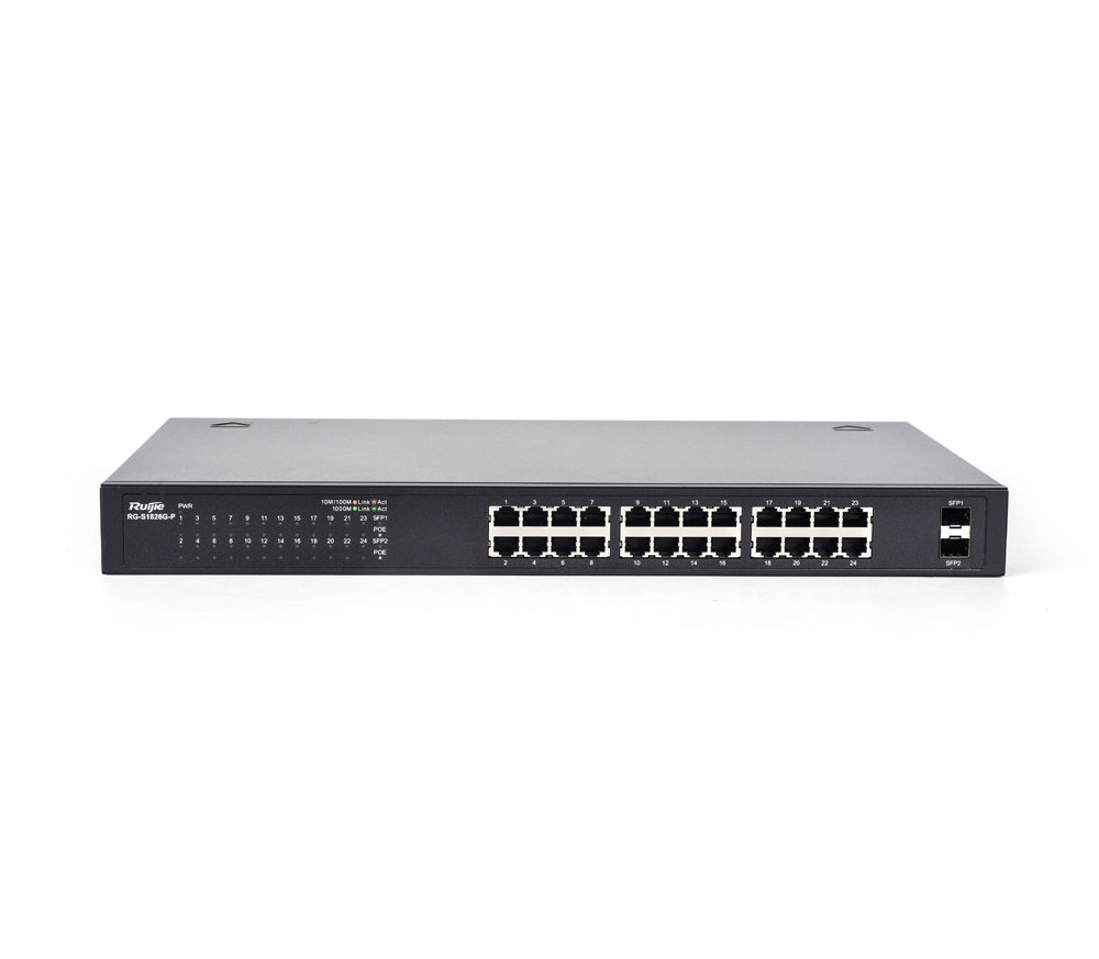 Reyee - 24 Port 10/100Mbps + 1-Upper-link port 10/100/1000Mbps + 1-Combo Port Switch