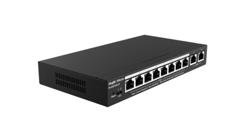 8 Port Gigabit PoE, 2 Port GB Uplink Smart PoE Switch