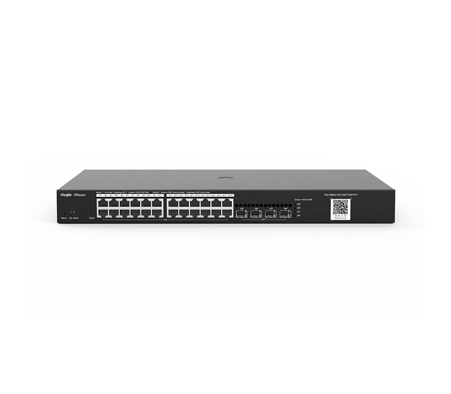  24 Port Gigabit Poe, 4 Sfp Slots, L2 Yönetilebilir Poe Switch