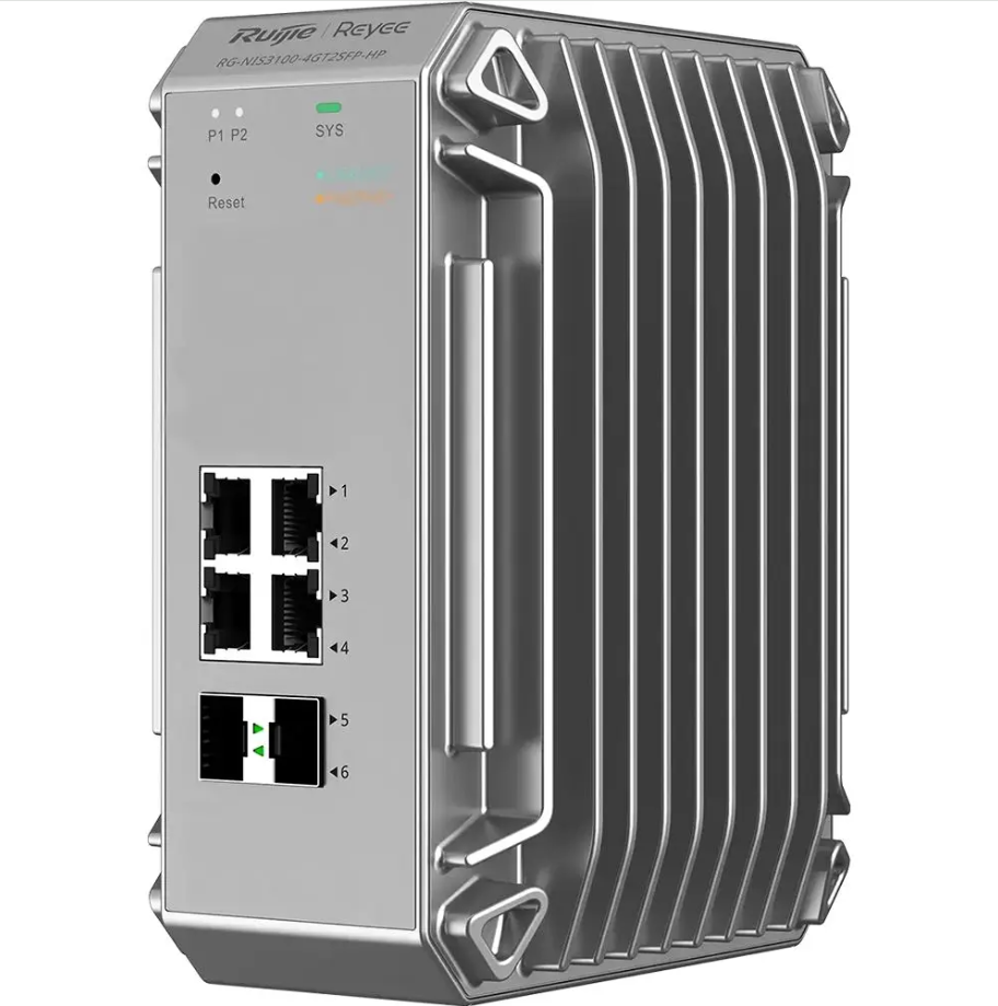  4 Port Gigabit Poe+, 2 Sfp Uplink Port Yönetilebilir Endüstriyel Switch