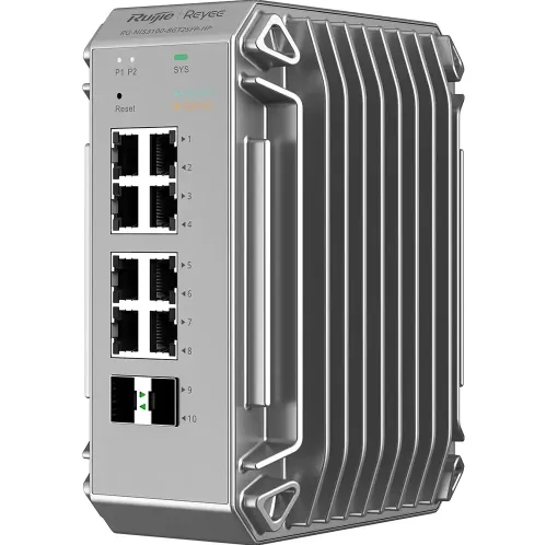  8 Port Gigabit Poe+, 2 Sfp Uplink Port Yönetilebilir Endüstriyel Switch