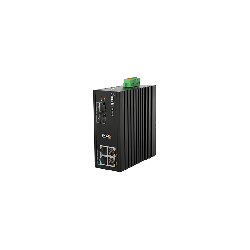 4 x 10/100/1000 + 2 x SFP Fiber Uplink Industrial PoE Switch with 4Port PoE / Toplam 6 Port Yönetilemez
