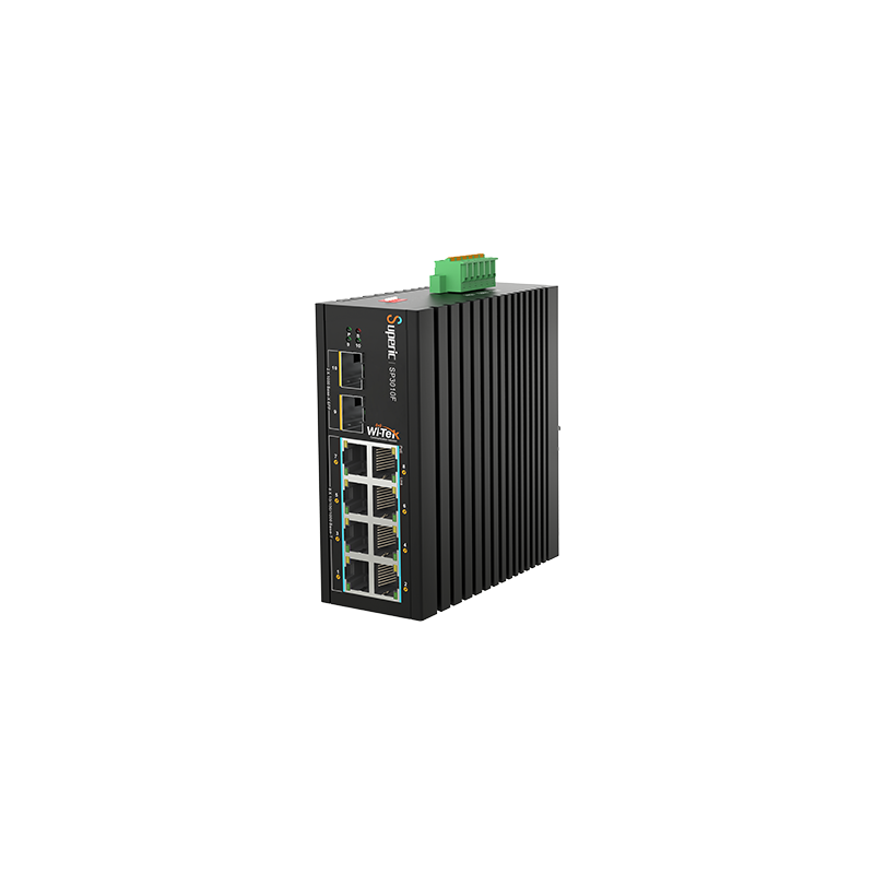  8 X 10/100/1000 + 2 X Sfp Fiber Uplink Industrial Poe Switch With 8port Poe / Toplam 8 Port Yönetilemez
