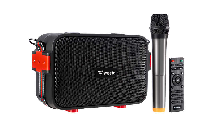  1 Handheld Mikrofonlu Taşınabilir Ses Sistemi
