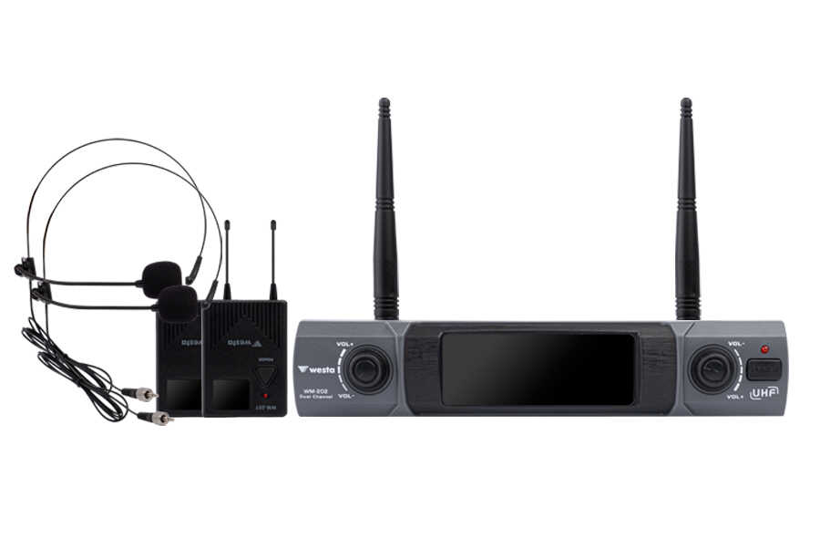  Westa 2 Kanal Uhf Yaka (headset) Mikrofon Seti