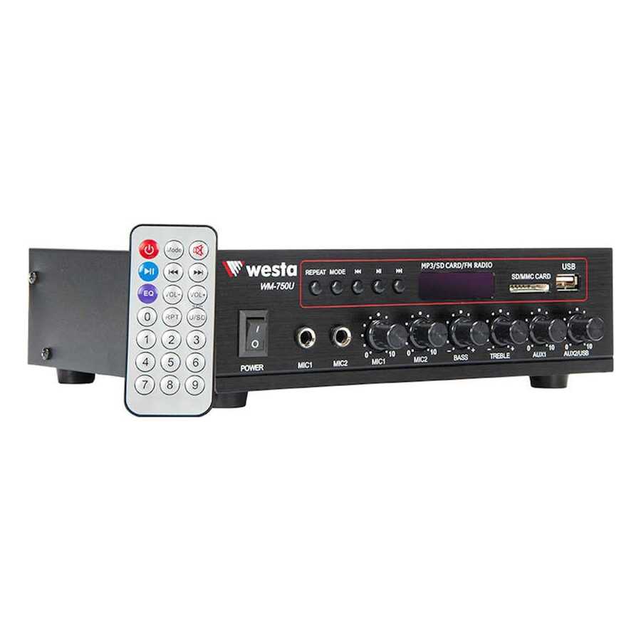  80 Watt Usb/mp3 Okuyuculu Hat Trafolu Lcd Ekran Mikser Amplifier