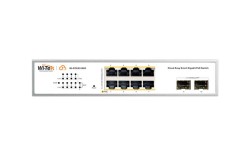 Wi-Tek - 8 Port GE PoE + 2 Port SFP Yonetilebilir Cloud Switch