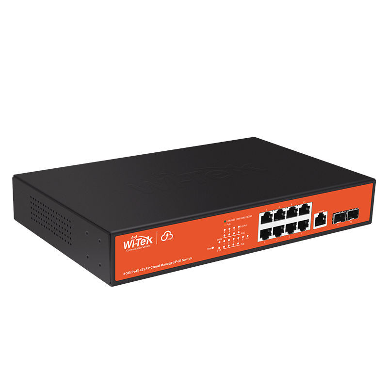 8 Port Gigabit Poe +2SFP Port Yönetilebilir Switch