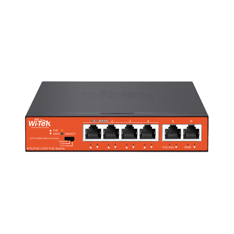  4 Port Poe 250mt. Mesafe Hi-poe Switch