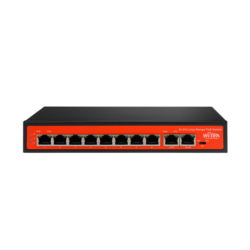 8 Port Poe 250Mt. Mesafe Hi-Poe Switch - Thumbnail