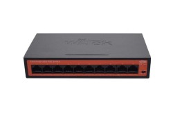 Wi-Tek - 8 Port Gigabit PoE, 2 Port GE Uplink Port Switch - Watchdog + 65W + 250M