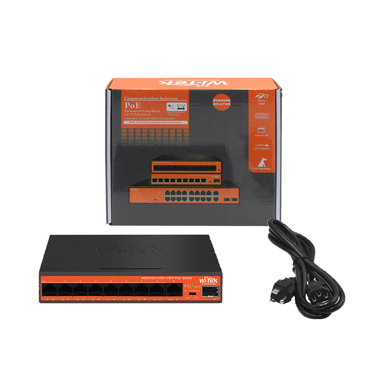8 Port Gigabit Poe 250Mt. Mesafe Switch - 4