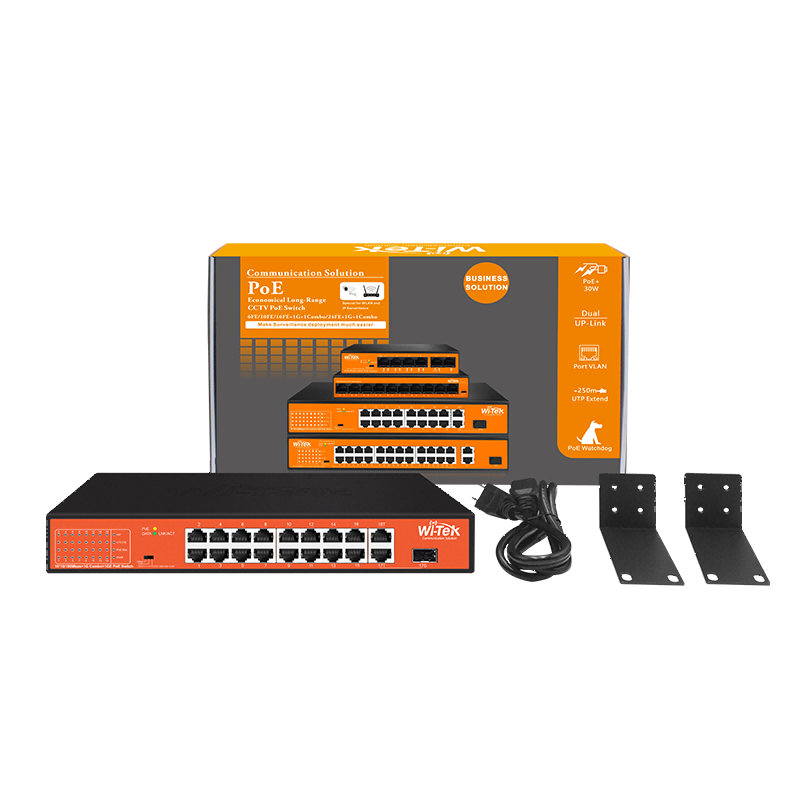 16 Port Poe 250Mt. Mesafe Switch - 4
