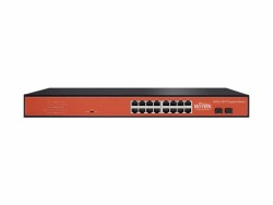 Wi-Tek - 16GE + 2SFP Gigabit Rack-Mountable Ethernet Switch