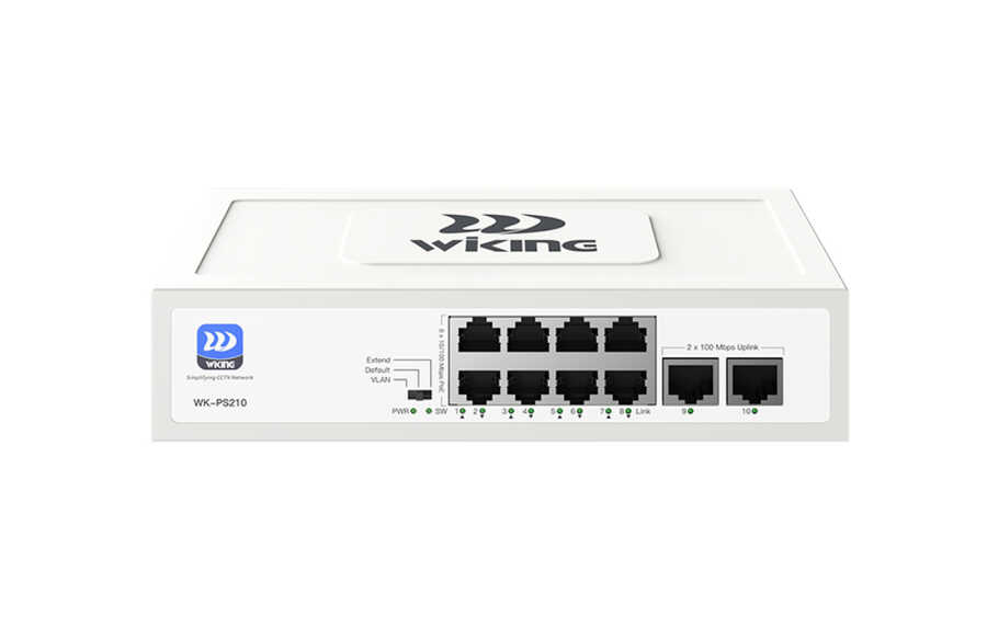  8 Port 100mbps Poe, 2 Port 100mbps Uplink Port Yönetilmez Poe Switch
