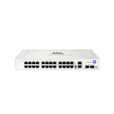 24 Port Gigabit PoE, 2 Port Gigabit Uplink, 1 SFP Port Switch - 1